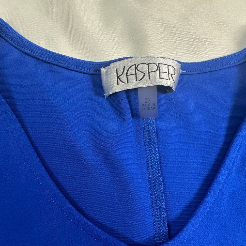 ⭐️5/25⭐️Kasper Vibrant Blue V-Neck Dress